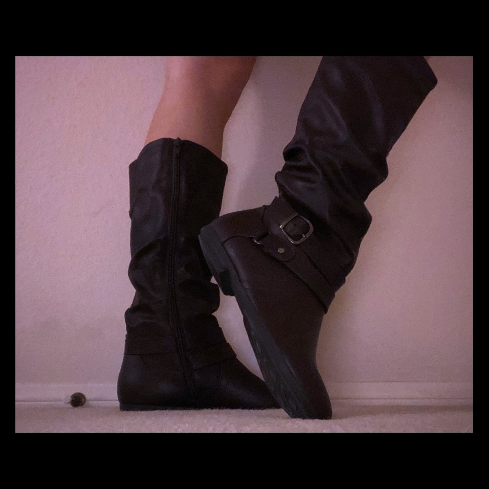 seven dials dark brown boots